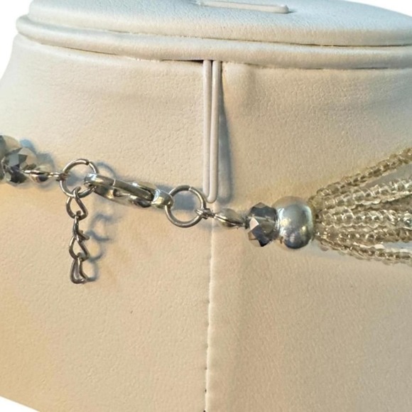 Beaded Necklace Multi Strand Statement Costume Choker 8" Jewelry - Picture 6 of 6